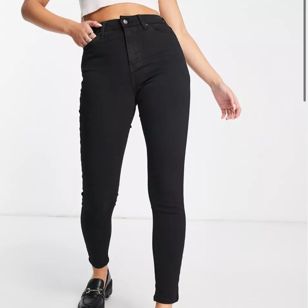 Topshop Jamie jeans in black